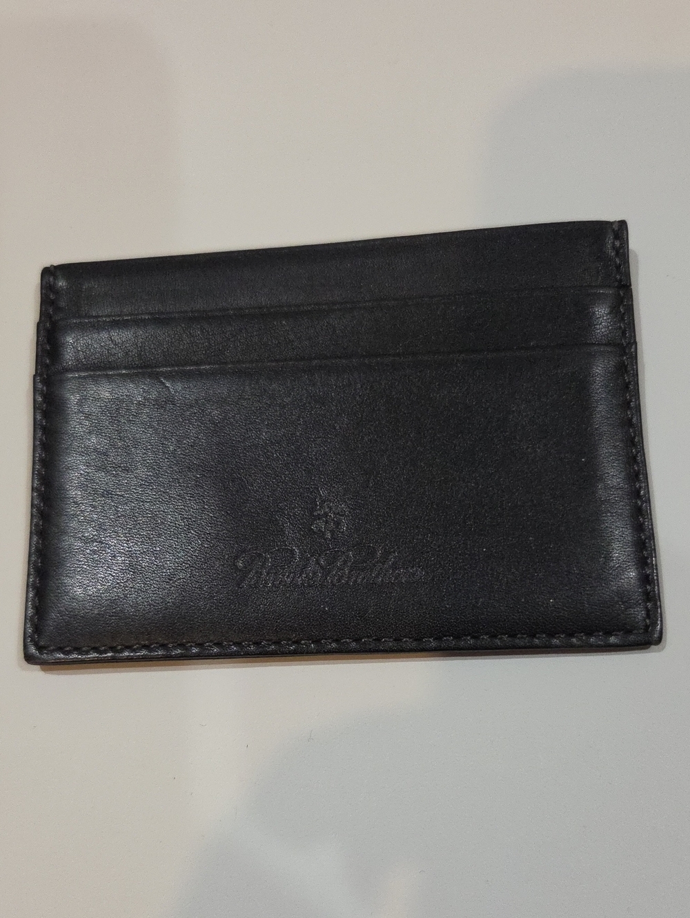 BROOKS BROTHERS LEATHER CREDIT CARD WALLET
